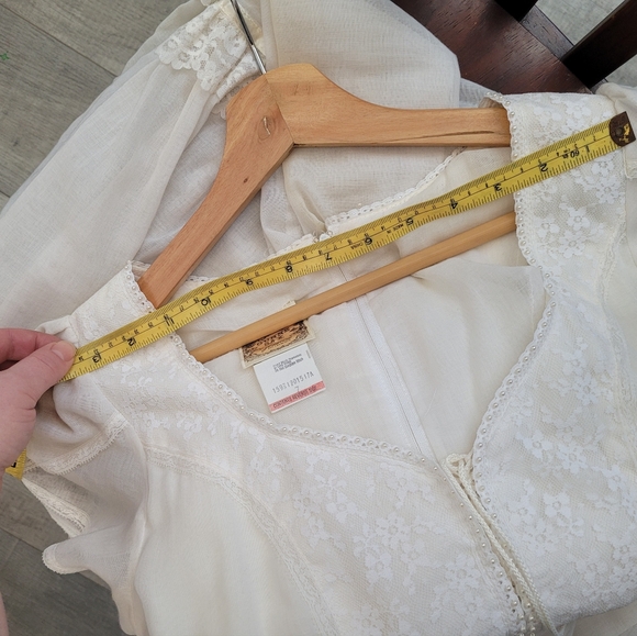 Gunne Sax Off White Maxi Dress - Picture 16 of 17